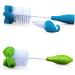 Nuby 2-Pack Bottle and Nipple Brush with Sponge Tip - Fuchsia/Purple (2 Count) - Buy Online on GoSupps.com