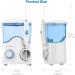 Turewell Electrical Mouth Shower - Professional Oral Irrigator with 10 Adjustable Water Pressures 600ml Capacity & 8 Nozzle Tips - White - Buy Online on GoSupps.com