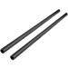 LEFTFOTO 15mm Rods 10 Inch (250mm) Long,Aluminum Alloy Rods for Shoulder Rig Rod Support System,Rod Clamps, Matte Box.(2PCS)