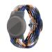 Airtag Wristband for Kids, Airtag Bracelet Wrist Strap Adjustable Buckle Braided Solo Loop Stretchable Elastics Watch Band Compatible with Apple Airtag for Adults Boys Girls -Colorful Blue