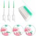JOCXZI Interdental Brush - 200 Soft Silicone Brushes for Effective Tooth Cleaning | Portable Dual-House Floss Stick (Green) - Buy Online on GoSupps.com