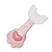 U-Shaped Toothbrush Kids Food Grade Soft Silicone Brush Head for Kids Age 2-6 360 Oral Teeth Cleaning Design for Toddlers and Children - Baby Toothbrush - U Shaped Toothbrush Kids Pink