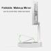 USB Mini Foldable Desktop Rotary Adjustable Angle Makeup Mirror Air Cooling Fan - Pink - Buy Online on GoSupps.com