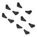 Stobok 10st glasses brass glass stubborn ear hooks made of silicone glasses holder over glasses sunglasses anti-glasses ears ears for glasses pebbles.