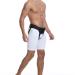 ZUMMUT Limitbinder - breathable -active inguinal hernia protection with removable compression pads for men and women |Elastic inguinal belt with a soft belly band for support C: Black XL