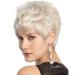 Shop Gray Pixie Cut Wig - Short Curly Fluffy White Gradient Hair for Middle-Aged & Older Women | Daily Wear - Buy Online on GoSupps.com