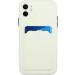Tivenfezk Nadoli Silicone Case for iPhone 15 - Ultra Thin Shockproof Scratch-Resistant Wallet TPU Cover with Credit Card Holder - White - Buy Online on GoSupps.com