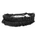 BOBIYA Wide Fishtail Black Headband for Women Synthetic Hair Plaited Braids Elastic Stretch Fishtail Headband (Black)