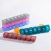 7 Day 1 Time a Day Pill Box with 7 Detachable Compartments - Red Travel Pill Organizer for Vitamins and Medication - Buy Online on GoSupps.com