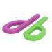 Unique Silicone P Shape Teething Stick 2 Pieces Sensory Chewing Toy Bright Color Soft Home Travel Baby Toy (Type B)