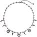 Oralgo Heart-Trailer Necklace | Trendy Punk Choker Chain for Women & Girls | Versatile Metal Accessory - Buy Online on GoSupps.com