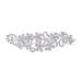 Mikinona Crystal Hair Comb Floral Headpiece Bridal Hair Comb Flower Crystal Hair Accessories Bridal Hair Accessories Wedding Hair Clip Crystal Hair Clips Manual The Photo Rhinestone Bride