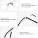 Buy Eyglajdd 1 Pack Reading Glasses for Men - Metal Rectangle Frame Spring Hinge Black 2.0x Magnification - International Shipping Available - Buy Online on GoSupps.com