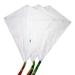 Cim dragon kits - 3 pieces - Fixi -m - complete sets for tinkering yourself - each kite with 60x66cm kite sail x 20m dragon cord on handle and 250cm long dragon tails - handicraft kite - craft dragon Fixi 3 pieces