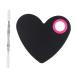 MagiDeal Heart Shaped Makeup Mixing Palette & Spatula Tool Kit - Black | Perfect for Color Mixing | International Shipping Available - Buy Online on GoSupps.com