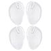 FRCOLOR 4pcs Palm Rest Thong Sandal Cushion Beach Sandal Silicone Shoe Inserts Toe Protectors for Flip-Flops Foot Pad Adhesive Foot Cushions Half Size Pad Non-Slip