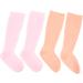 2 Pairs Long Silicone Moisturizing Socks Silicone Pedicure Socks Elastic Spa Pedicure Socks for Dry Cracked Feet Pink and Skin Colour - Buy Online on GoSupps.com