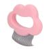 Cat Comb Skin-friendly elastic half-curved massage comb Cat-safe exfoliating comb for cats Pink
