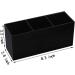 Black Acrylic Makeup Brush Holder - 3 Slot Organizer for Cosmetics Brushes - Buy Online on GoSupps.com