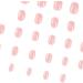24pcs Square Short Nude Stick on Fake Nails | Removable Press on Nails for Women & Girls - Nail Art Accessories - Buy Online on GoSupps.com