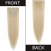 Silk-co 26 inch Clip in Hair Extension 8 Pcs Set - Bleach Blond Mixed 26 Inch Straight - Buy Online on GoSupps.com