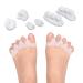 8-part toe separators hammer toe smooths bale corrector for relieving bale toes hallux valgus crooked toes and overlap