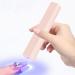 CGBE mini UV lamp for nails small nail lamp nail dryer for gel nail polish portable 3W UV LED lamp for gel nails 20s/60s timing modes USB charging suitable for beginners DIY HIGHER Salon pink