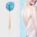 Arswin Loofah Back Scrubber - Wooden Handle Bath Sponge, Soft Nylon Mesh Back Cleaner for Women & Kids - Blue - Buy Online on GoSupps.com
