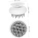 Healvian 4-Piece Shampoo Brush Set - Anti-Hair Loss Shower Comb with Suction Cups | Massage & Clean Hair Washer (8.00x8.80cm) - White - Buy Online on GoSupps.com