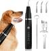 Tartar -remover tooth cleaner Ultrasound for dog and cat dental care set for dogs & cats tooth cleaning and cleaning set combats tartar bad breath & gum infections black