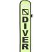 Scuba Choice 4' Neon Yellow Surface Marker Signal Tube with Plastic Clip - Diving Essential - Buy Online on GoSupps.com