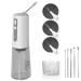 Ear Wax Removal Tool Water Powered Ear Cleaner with 4 Reusable Replacement Tips Electric Ear Cleaning Kit Type-c Charging & Portable(White)