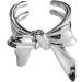Muloo Punk Fingertip Ring Bow Ballet Slippers Opening Ring Simple Party Jewelry Nail Decoration Finger Tip Rings Women Gift Nail Ring B# - Buy Online on GoSupps.com