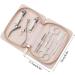 Manicure Set Professional Nail Cutter Pedicure Sets Eyebrow Clipper File Beauty Tools for Women and Man Travel Home Gift (Color : Pink) - Buy Online on GoSupps.com