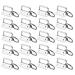 50 Sets Key Fob Hardware Key Fob Keychain Wristlet with Split Ring 1 Inch by HRLORKC