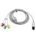 Sino-k Compatible PH Direct-Connect ECG Cable 12 Pin 3 Leads Fixed Pinch Plug ECG Cable IEC Standard CE/FDA approved