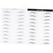 DOITOOL 4 Sheets Authentic Eyebrows Stickers Eyebrow Makeup Tools Eyebrow Stickers 3d Patch Water Proof - Buy Online on GoSupps.com