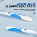 Y-Kelin 2 Pcs Denture Brush Dual Head Toothbrush & Rubber Handle (Red+Blue) 2 count (Pack of 1) - Buy Online on GoSupps.com
