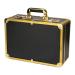 LOYALHEARTDY Professional Barber Case - Salon Hair Cutting Organizer Kit for Clippers Shears & Brushes - Travel Tool Box (D Black+Gold - Buy Online on GoSupps.com