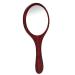 Handheld Mirror Cosmetic Mirror Vintage Hand Held Makeup Mirror with Wood Handle Hairdressing Mirror Vanity Mirror Hand Mirror for Salon Barbers(green)