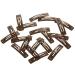 HAARallerliebst Small Rectangular Hair Clips (20 pcs Brown 4 cm) with White Storage Box - Ideal for International Shipping - Buy Online on GoSupps.com