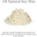 Happiness Soy Affirmation Candle | Natural Soy Wax with Blue-Green Apatite Crystals | Wiccan Pagan Aromatherapy | Positive Energy & Joy | Art of The Root - Buy Online on GoSupps.com