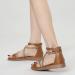 Shop XTZYGLFD Women's Roman Sandals - Comfortable Fashionable Flat Sole with Foot Vault Support | Summer Brown UK Size 6 - Buy Online on GoSupps.com