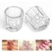 Crystal Glass Acrylic Acrylic Powder Liquid Nail Cup Dish Dappen Bowl Cup Equipment Nail Lid Tools D9R5 Women - Buy Online on GoSupps.com