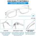Buy Suertree Blue Light Filter Distance Glasses - Lightweight Myopia Glasses for Men & Women | Clear -6.0 Diopter Fashion Eyewear - Buy Online on GoSupps.com