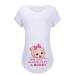 Maternity Funny Shirt Short Sleeve Pregnancy Tshirt Side Ruched Tee Top (to Be A Mommy Girl XXL)