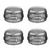 DOITOOL 4 Pcs Stove Knob Covers Baby Safety Gas Stove Knob Cover Protection Locks Oven Gas Safety Guards Switch Cap for Child Proofing Kitchen Black