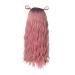 Long Pink Wavy Wig for Women - Curly Synthetic Hair for 50s 60s 70s 80s Cosplay - International Shipping Available - Buy Online on GoSupps.com