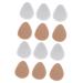 Didiseaon 6 Pairs Thickened Half Size Pad Foot Insert Pads Front Heel Grips Feet Cushions for Shoes Women Summer Stickers Silicone Foot Pad High Heel Pads Women's Shoes Non-Slip Glue Assorted Color 7x6cm