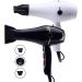 2000W Professional Hair Dryer Ionic Hair Dryers Salon Hairdryer With Diffuser Nozzles Set Fast Blow Dryer With 2 Speed 3 Heat Settings and Cool Shot Button Lightweight Suitable for Family Travel White - Buy Online on GoSupps.com